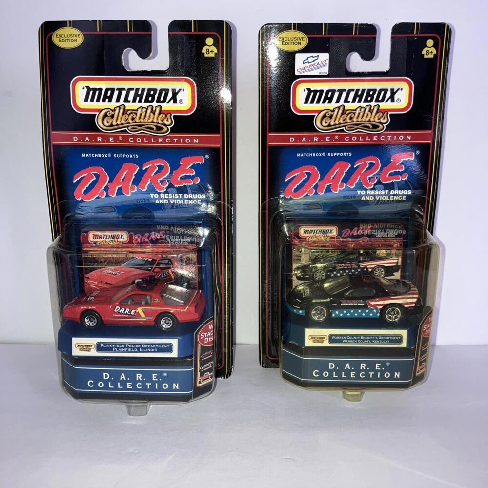 (2) VINTAGE 1999 Matchbox DARE Collection NEW sealed On Cards